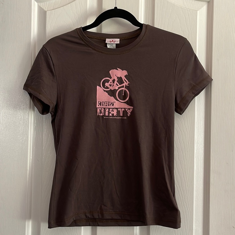 Mountain Biker chick Tshirt in S